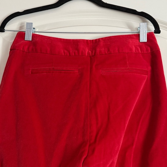 Smythe Velvet Wide Leg Trouser - Scarlet Red - Picture 9 of 11